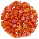 Czech 2-hole Cabochon beads 6mm Opaque Hyacinth Full Light AB